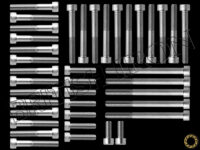 Side Cover Bolt Kit for Air Cooled Carbbed Twins (161318 and after) PN MBI-SCHW02