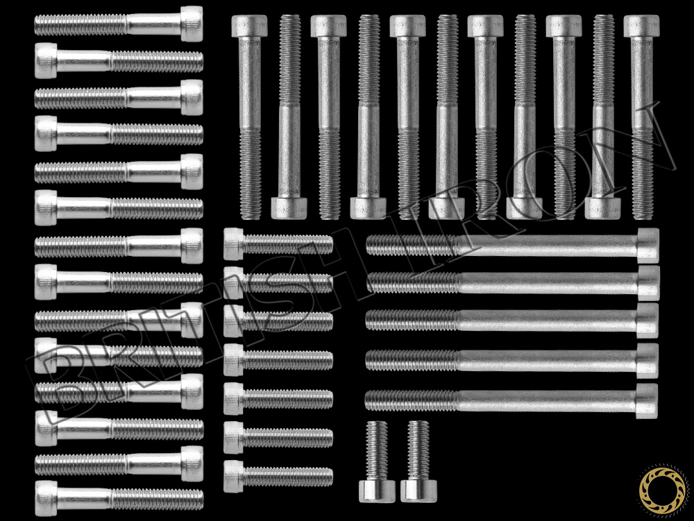 Side Cover Bolt Kit For Air Cooled Carbbed Twins (161318 And After) Pn Mbi-Schw02